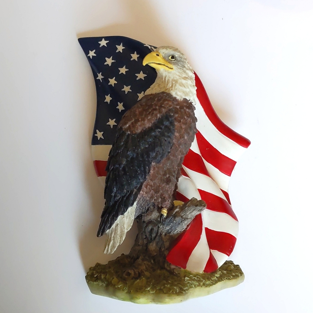 American Eagle Batesville Casket Life Symbols Corner Hand Painted 1999